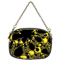 Special Fractal 04 Yellow Chain Purse (Two Sided)  from ArtsNow.com Front