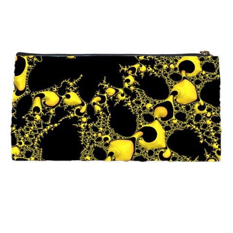 Special Fractal 04 Yellow Pencil Case from ArtsNow.com Back