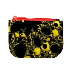 Special Fractal 04 Yellow Coin Change Purse from ArtsNow.com Front