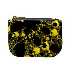 Special Fractal 04 Yellow Coin Change Purse from ArtsNow.com Front