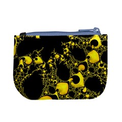 Special Fractal 04 Yellow Coin Change Purse from ArtsNow.com Back