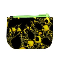 Special Fractal 04 Yellow Coin Change Purse from ArtsNow.com Back