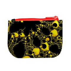 Special Fractal 04 Yellow Coin Change Purse from ArtsNow.com Back