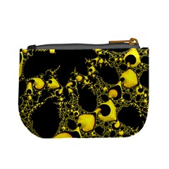 Special Fractal 04 Yellow Coin Change Purse from ArtsNow.com Back