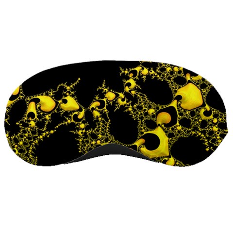 Special Fractal 04 Yellow Sleeping Mask from ArtsNow.com Front