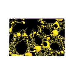 Special Fractal 04 Yellow Cosmetic Bag (Large) from ArtsNow.com Front