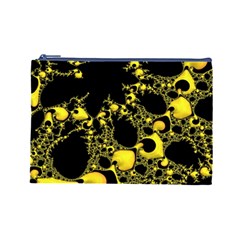 Special Fractal 04 Yellow Cosmetic Bag (Large) from ArtsNow.com Front