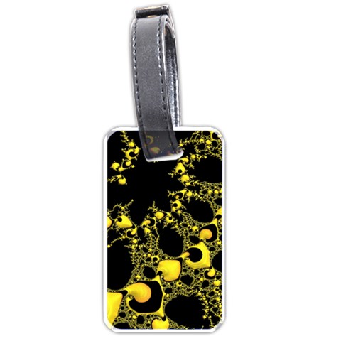 Special Fractal 04 Yellow Luggage Tag (One Side) from ArtsNow.com Front