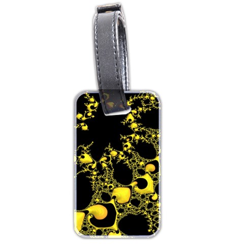 Special Fractal 04 Yellow Luggage Tag (Two Sides) from ArtsNow.com Front