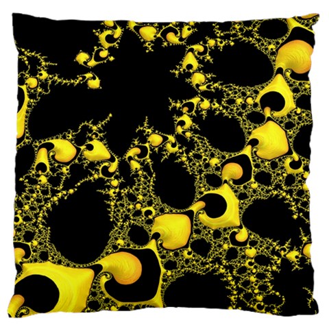 Special Fractal 04 Yellow Large Cushion Case (Single Sided)  from ArtsNow.com Front