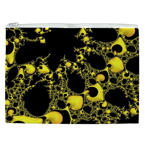 Special Fractal 04 Yellow Cosmetic Bag (XXL) from ArtsNow.com Front