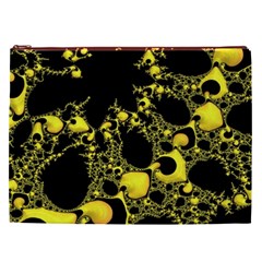 Special Fractal 04 Yellow Cosmetic Bag (XXL) from ArtsNow.com Front