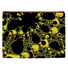 Special Fractal 04 Yellow Cosmetic Bag (XXL) from ArtsNow.com Back