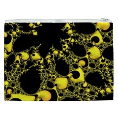 Special Fractal 04 Yellow Cosmetic Bag (XXL) from ArtsNow.com Back