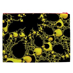 Special Fractal 04 Yellow Cosmetic Bag (XXL) from ArtsNow.com Back