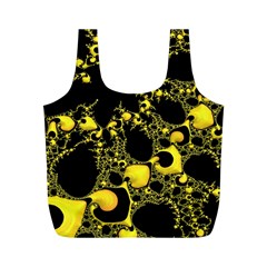 Special Fractal 04 Yellow Reusable Bag (M) from ArtsNow.com Front