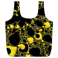 Special Fractal 04 Yellow Reusable Bag (XL) from ArtsNow.com Front