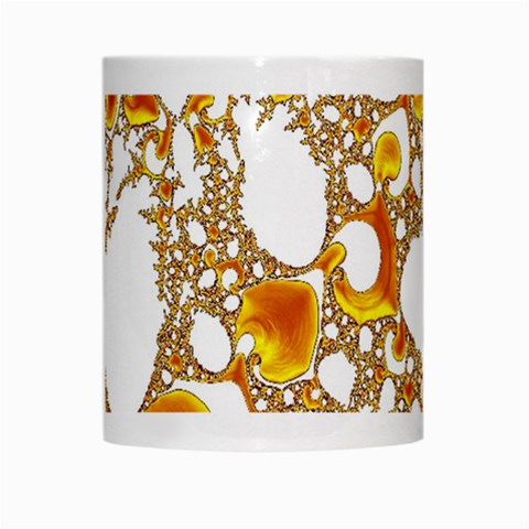 Special Fractal 04 Orange White Coffee Mug from ArtsNow.com Center