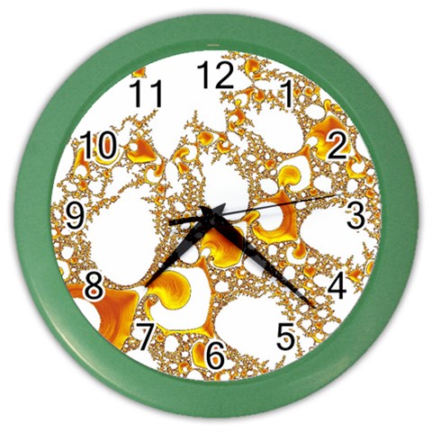 Special Fractal 04 Orange Wall Clock (Color) from ArtsNow.com Front