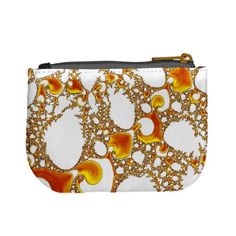 Special Fractal 04 Orange Coin Change Purse from ArtsNow.com Back