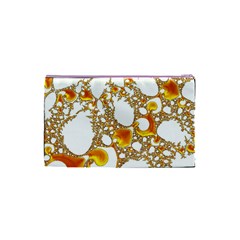 Special Fractal 04 Orange Cosmetic Bag (Small) from ArtsNow.com Back