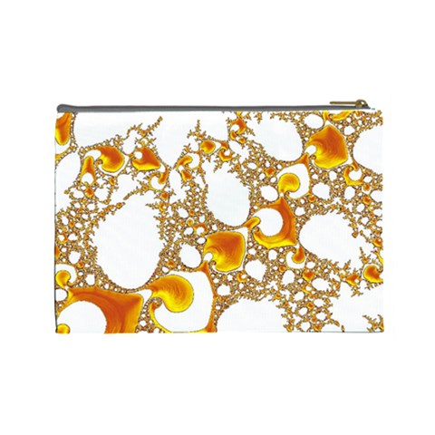 Special Fractal 04 Orange Cosmetic Bag (Large) from ArtsNow.com Back