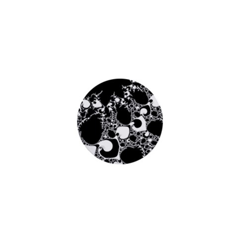 Special Fractal 04 B&w 1  Mini Button Magnet from ArtsNow.com Front