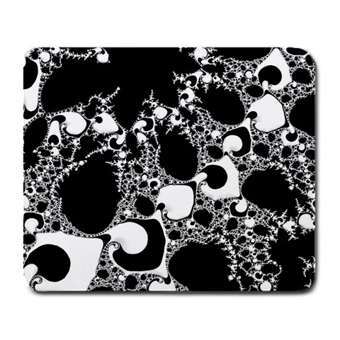 Special Fractal 04 B&w Large Mouse Pad (Rectangle) from ArtsNow.com Front