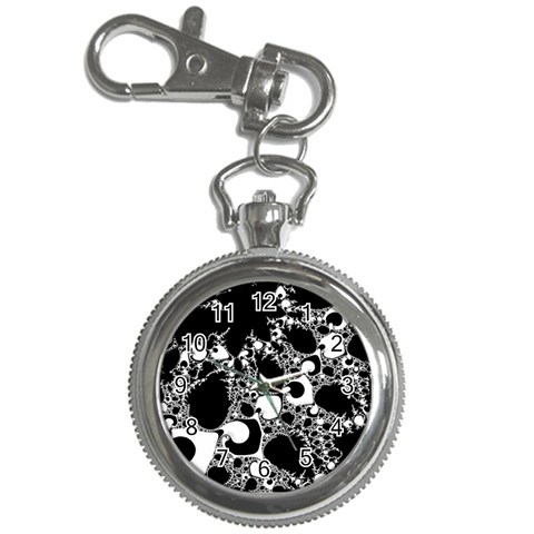 Special Fractal 04 B&w Key Chain Watch from ArtsNow.com Front