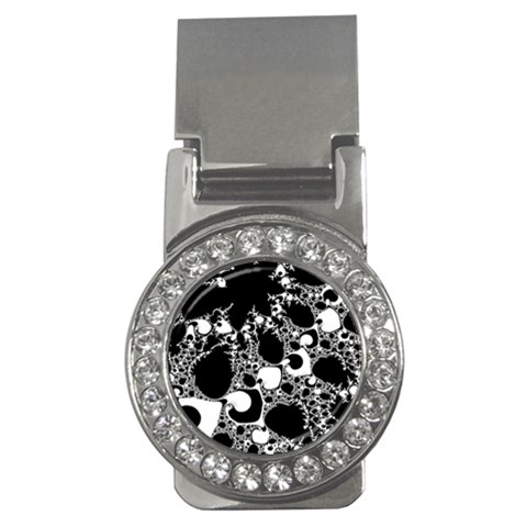 Special Fractal 04 B&w Money Clip (CZ) from ArtsNow.com Front