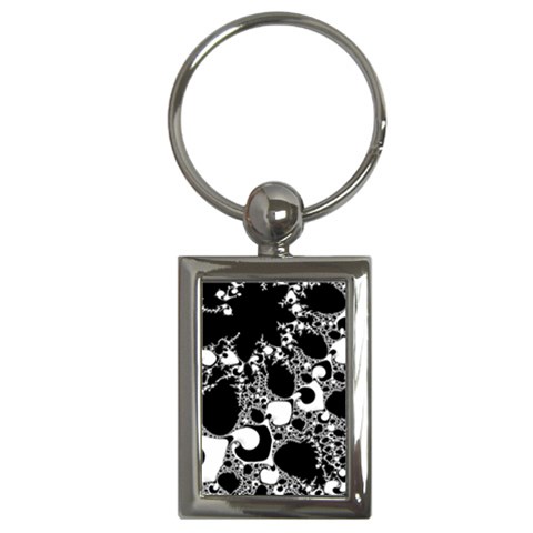 Special Fractal 04 B&w Key Chain (Rectangle) from ArtsNow.com Front