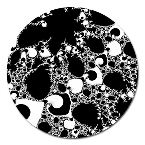 Special Fractal 04 B&w Magnet 5  (Round) from ArtsNow.com Front