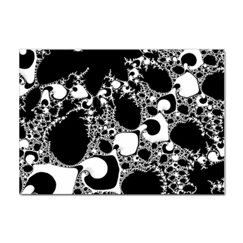 Special Fractal 04 B&w A4 Sticker 10 Pack from ArtsNow.com Front