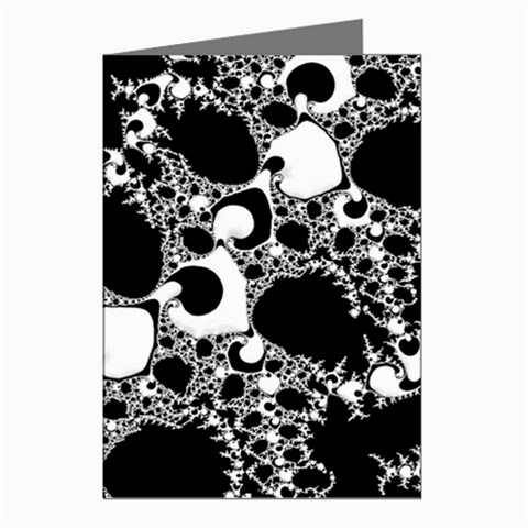 Special Fractal 04 B&w Greeting Card (8 Pack) from ArtsNow.com Left