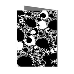 Special Fractal 04 B&w Mini Greeting Card (8 Pack) from ArtsNow.com Left