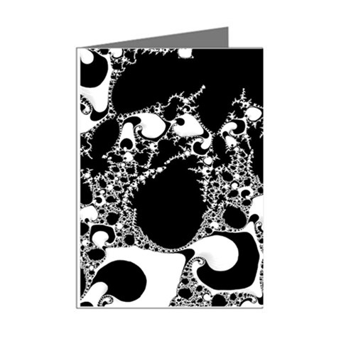 Special Fractal 04 B&w Mini Greeting Card (8 Pack) from ArtsNow.com Right