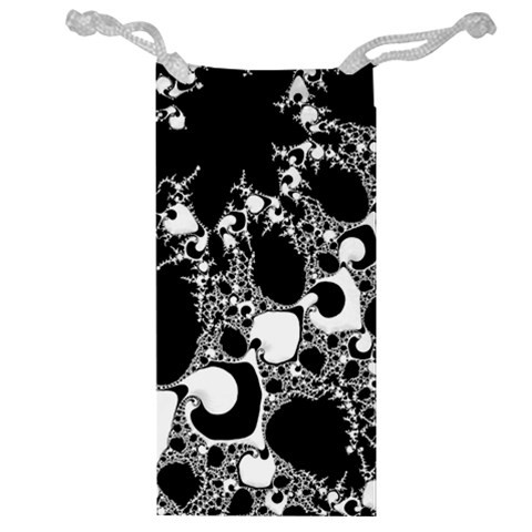 Special Fractal 04 B&w Jewelry Bag from ArtsNow.com Front