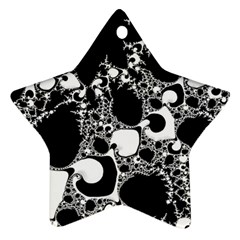 Special Fractal 04 B&w Star Ornament (Two Sides) from ArtsNow.com Front