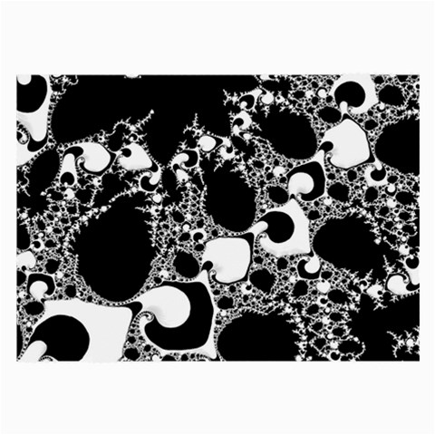 Special Fractal 04 B&w Glasses Cloth (Large) from ArtsNow.com Front