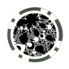 Special Fractal 04 B&w Poker Chip from ArtsNow.com Front