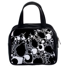 Special Fractal 04 B&w Classic Handbag (Two Sides) from ArtsNow.com Front