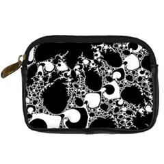 Special Fractal 04 B&w Digital Camera Leather Case from ArtsNow.com Front