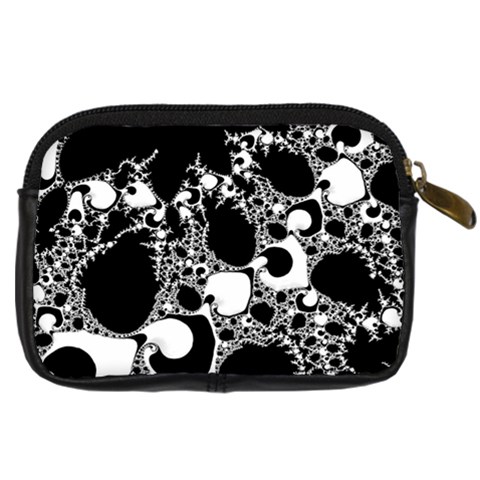 Special Fractal 04 B&w Digital Camera Leather Case from ArtsNow.com Back