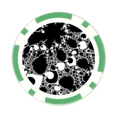 Special Fractal 04 B&w Poker Chip (10 Pack) from ArtsNow.com Front