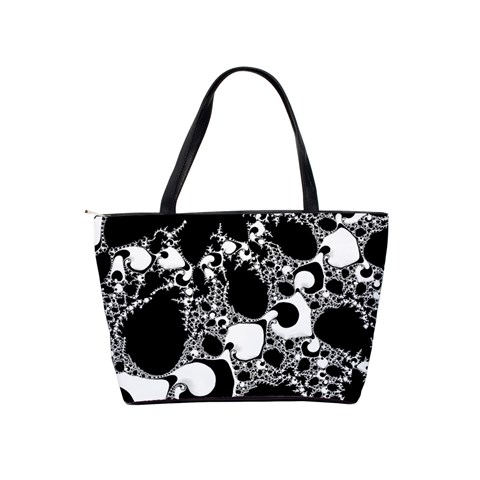 Special Fractal 04 B&w Large Shoulder Bag from ArtsNow.com Back