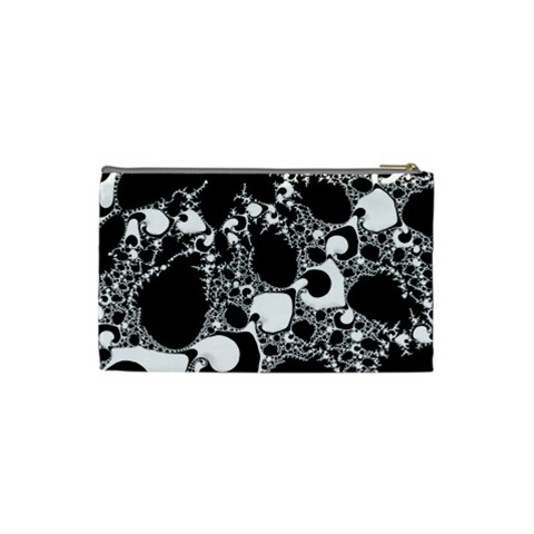 Special Fractal 04 B&w Cosmetic Bag (Small) from ArtsNow.com Back