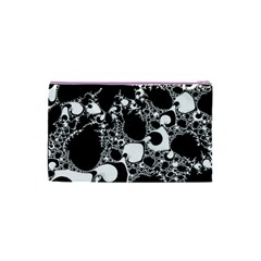 Special Fractal 04 B&w Cosmetic Bag (Small) from ArtsNow.com Back