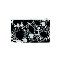 Special Fractal 04 B&w Cosmetic Bag (Small) from ArtsNow.com Back