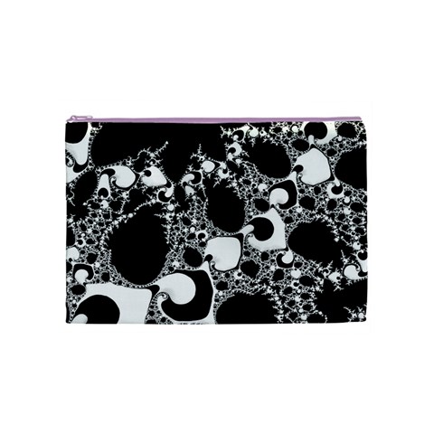 Special Fractal 04 B&w Cosmetic Bag (Medium) from ArtsNow.com Front