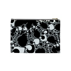 Special Fractal 04 B&w Cosmetic Bag (Medium) from ArtsNow.com Back